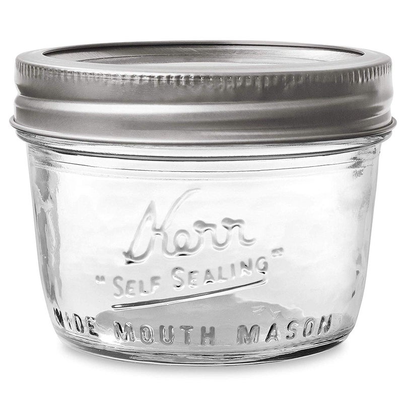 Kerr Wide Mouth Half-Pint Glass Mason Jars 8-Ounces with Lids and Bands (2 Jar-Pack) - Image 3